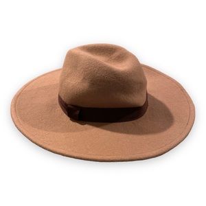 Ann Taylor 100% Wool Floppy Hat Taupe One Size New With Tags NWT